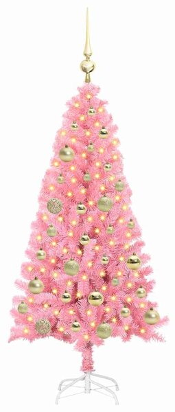 Vánoční stromeček Růžová 120 cm PVC 3396411