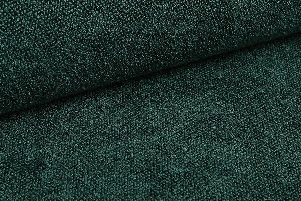 Micadoni Zelená bouclé dvoulůžková postel Eric 180 x 200 cm s úložným prostorem