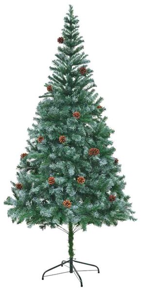 Umělý vánoční stromeček s stojanem Zelená 210 cm PVC a Ocel 3396726