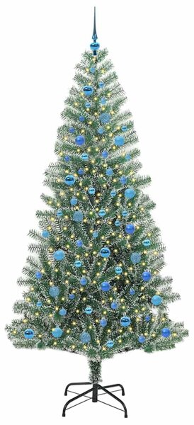 Umělý vánoční stromeček se sněhem a LED osvětlením 240 cm 3396840