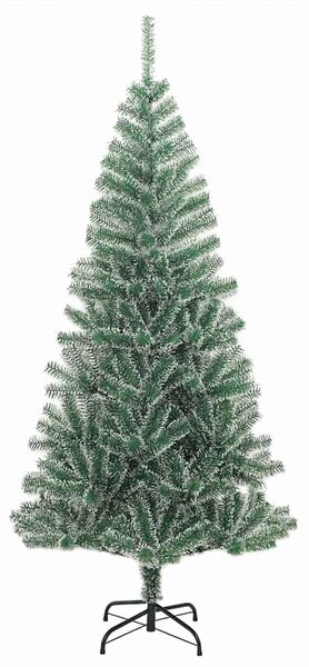 Umělý vánoční stromeček se sněhem a LED osvětlením 210 cm 3396827