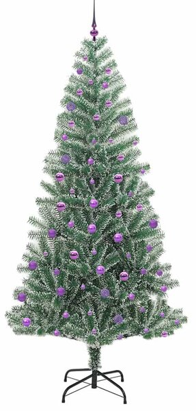Umělý vánoční stromeček se sněhem a LED osvětlením 240 cm 3396839