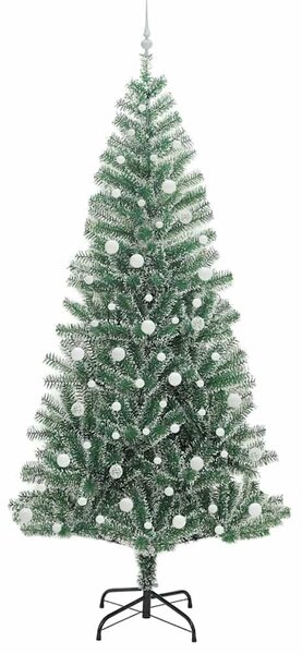 Umělý vánoční stromeček se sněhem a LED osvětlením 240 cm 3396836