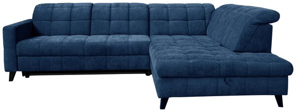 ROHOVÁ SEDAČKA, textil, modrá Xora - Sedací soupravy