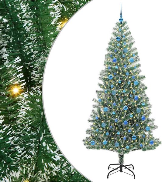 Umělý vánoční stromeček se sněhem a LED osvětlením 240 cm 3396840