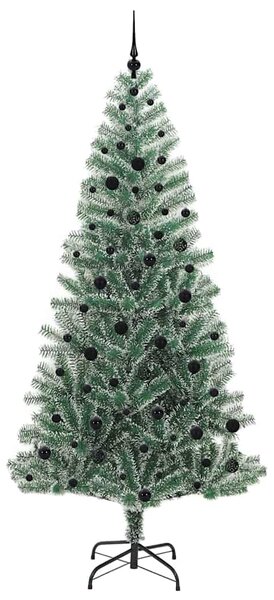 Umělý vánoční stromeček se sněhem a LED osvětlením 240 cm 3396834