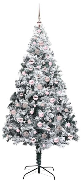 Umělý vánoční stromeček Bílá 210 cm PVC, ocel a plast 3396973