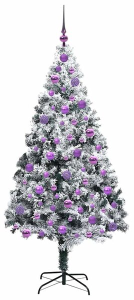 Umělý vánoční stromeček Bílá 180 cm PVC, ocel a plast 3396968