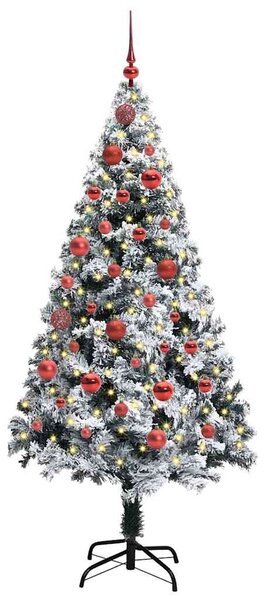 Umělý vánoční stromeček Bílá 150 cm PVC, ocel a plast 3396949