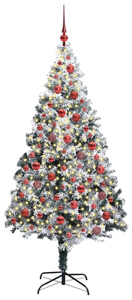 Umělý vánoční stromeček Bílá 180 cm PVC, ocel a plast 3396962