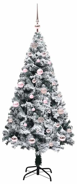 Umělý vánoční stromeček Bílá 150 cm PVC, ocel a plast 3396951