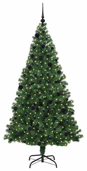 Umělý vánoční stromeček Zelená 210 cm PVC, ocel a plast 3396923