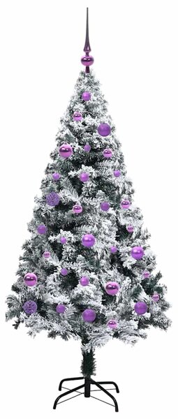 Umělý vánoční stromeček Bílá 150 cm PVC, ocel a plast 3396955