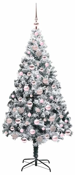 Umělý vánoční stromeček Bílá 180 cm PVC, ocel a plast 3396964