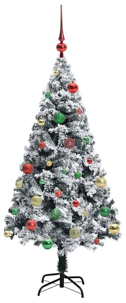 Umělý vánoční stromeček Bílá 150 cm PVC, ocel a plast 3396957