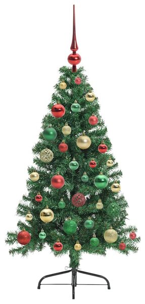 Umělý osvětlený vánoční stromeček Zelená 120 cm PVC 3396997