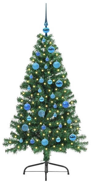 Umělý osvětlený vánoční stromeček Zelená 150 cm PVC 3397005
