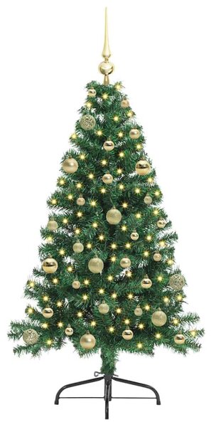 Umělý osvětlený vánoční stromeček Zelená 150 cm PVC 3397002