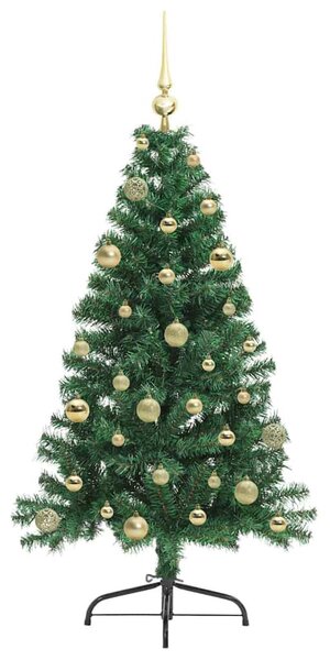 Umělý osvětlený vánoční stromeček Zelená 150 cm PVC 3397002