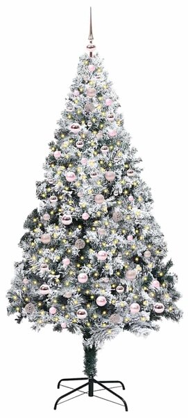 Umělý vánoční stromeček Bílá 240 cm PVC, ocel a plast 3396982