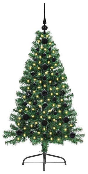 Umělý osvětlený vánoční stromeček Zelená 120 cm PVC 3396990