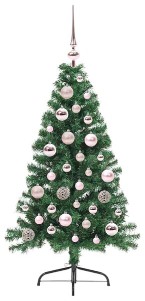 Umělý osvětlený vánoční stromeček Zelená 120 cm PVC 3396991