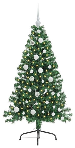 Umělý osvětlený vánoční stromeček Zelená 120 cm PVC 3396992