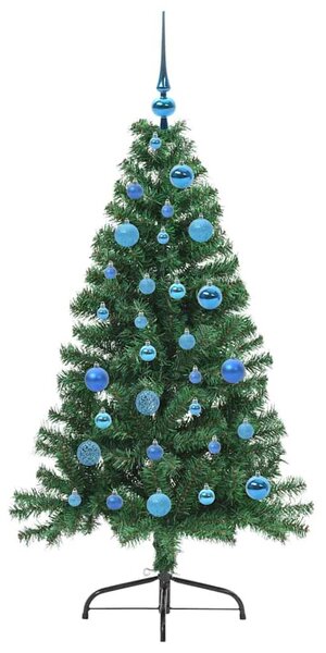 Umělý osvětlený vánoční stromeček Zelená 150 cm PVC 3397005