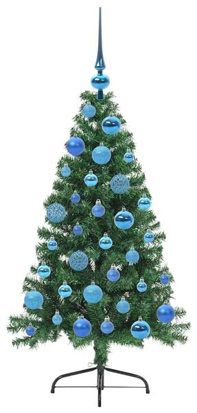 Umělý osvětlený vánoční stromeček Zelená 120 cm PVC 3396996