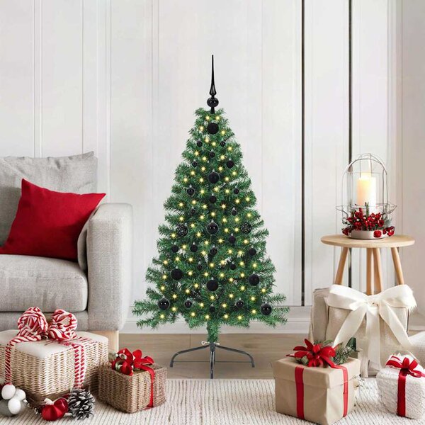 Umělý osvětlený vánoční stromeček Zelená 120 cm PVC 3396990