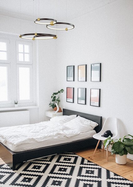 Altavola Design Aurora závěsné svítidlo 4x85 W černá-zlatá LA112/P_50_3k_black