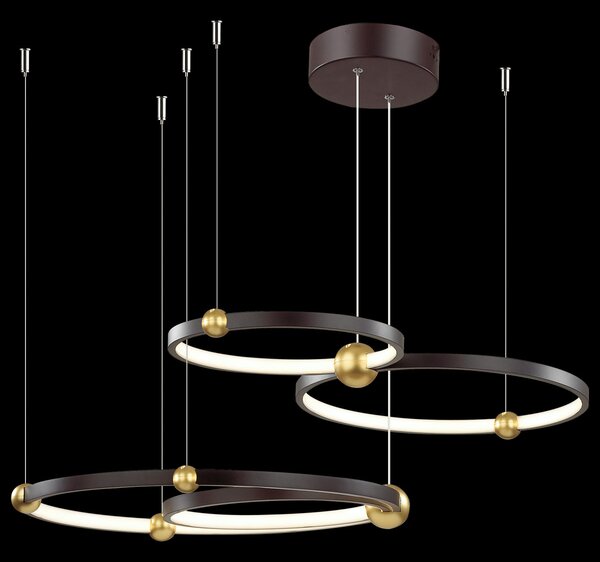 Altavola Design Aurora závěsné svítidlo 4x85 W černá-zlatá LA112/P_50_3k_black