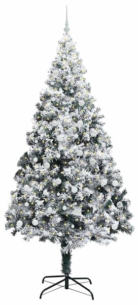 Umělý vánoční stromeček Bílá 240 cm PVC, ocel a plast 3396983