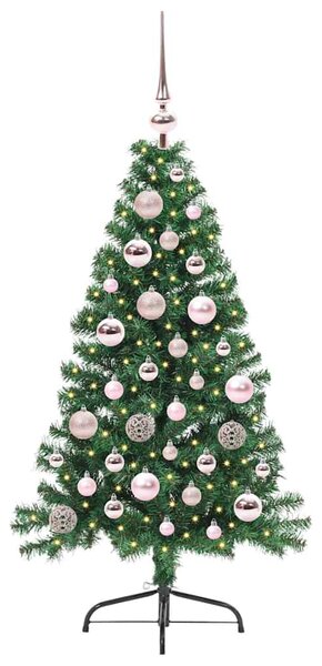 Umělý osvětlený vánoční stromeček Zelená 120 cm PVC 3396991