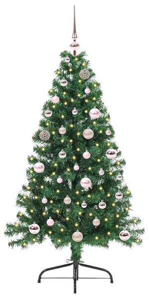 Umělý osvětlený vánoční stromeček Zelená 150 cm PVC 3397000