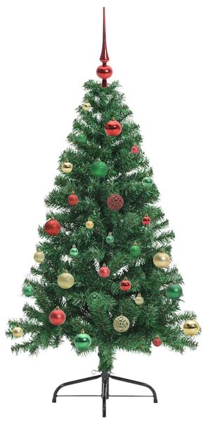 Umělý osvětlený vánoční stromeček Zelená 150 cm PVC 3397006