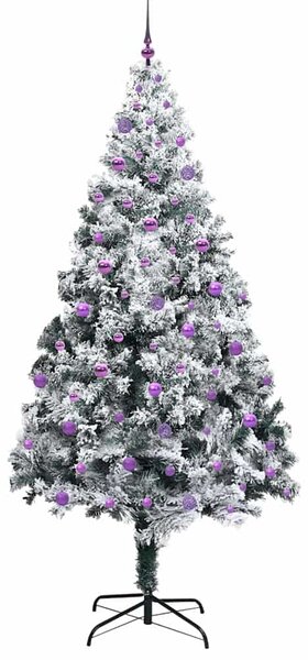 Umělý vánoční stromeček Bílá 240 cm PVC, ocel a plast 3396986