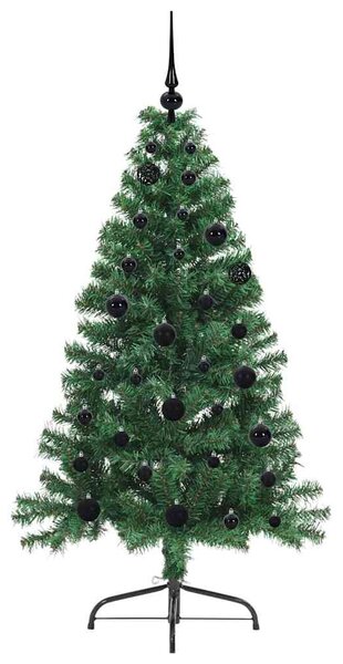 Umělý osvětlený vánoční stromeček Zelená 150 cm PVC 3396999