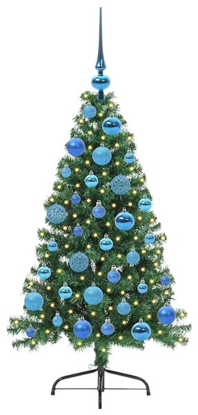 Umělý osvětlený vánoční stromeček Zelená 120 cm PVC 3396996
