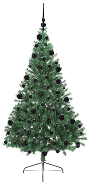 Umělý osvětlený vánoční stromeček Zelená 210 cm PVC 3397025