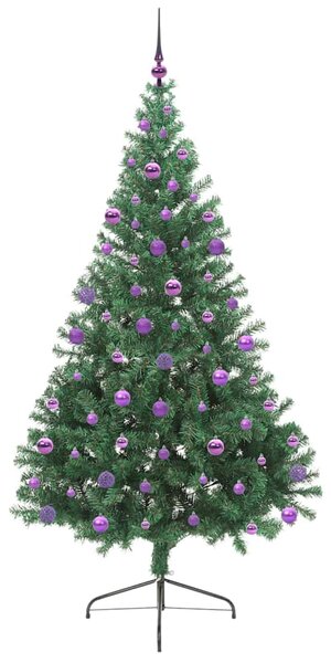Umělý osvětlený vánoční stromeček Zelená 210 cm PVC 3397030