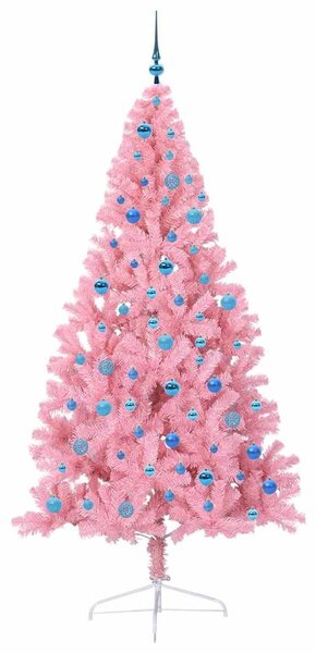 Umělý osvětlený vánoční stromeček Růžová 240 cm PVC 3397109