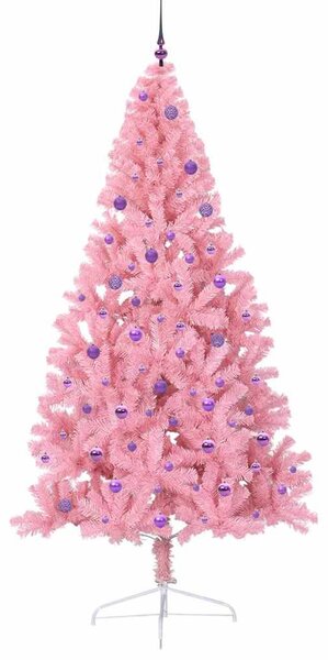Umělý osvětlený vánoční stromeček Růžová 240 cm PVC 3397108