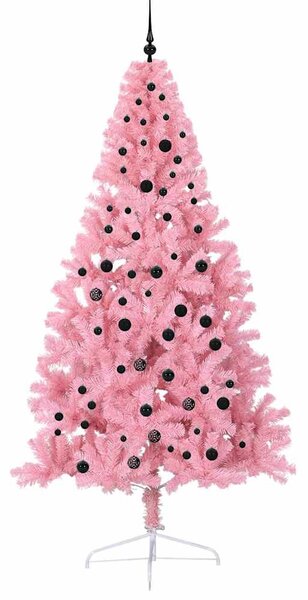 Umělý osvětlený vánoční stromeček Růžová 240 cm PVC 3397103