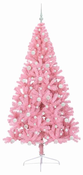 Umělý osvětlený vánoční stromeček Růžová 240 cm PVC 3397105