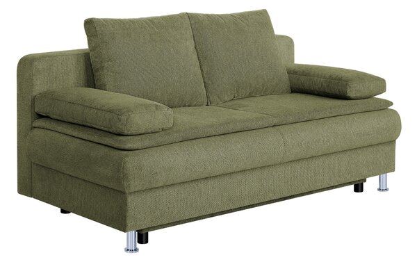 ROZKLÁDACÍ POHOVKA, textil, kompozitní dřevo, olivově zelená P & B - Rozkládací pohovky, Online Only