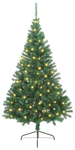 Umělý osvětlený vánoční stromeček Zelená 240 cm PVC 3397033