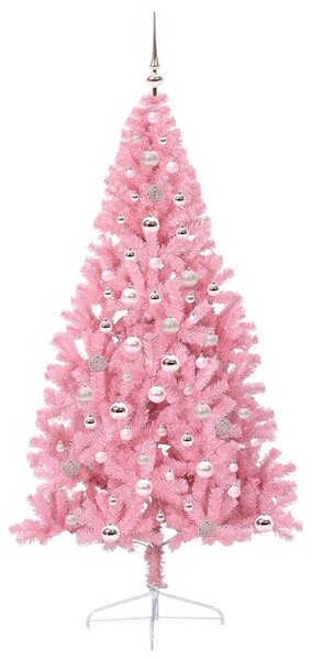 Umělý osvětlený vánoční stromeček Růžová 240 cm PVC 3397104