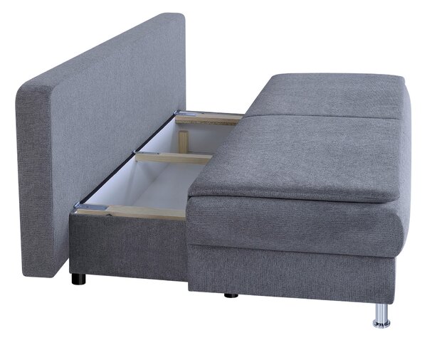 ROZKLÁDACÍ POHOVKA, textil, kompozitní dřevo, šedá P & B - Rozkládací pohovky, Online Only
