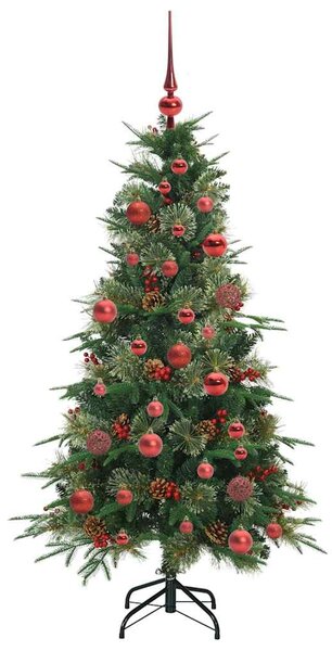 Umělý Skládací Vánoční Strom s stojanem Zelená 150 cm PE a PVC 3397406
